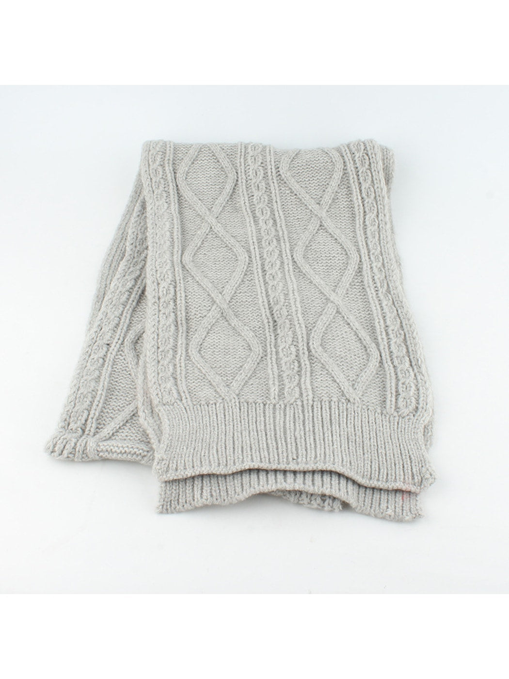 Haila - Retro Cable Knit Beanie Scarf Gloves Set