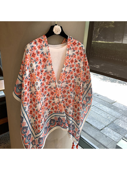 Scarvii - Elegant Printed Layering Women's Shawl