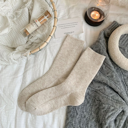 Rufia - Solid Color Warm Winter Socks