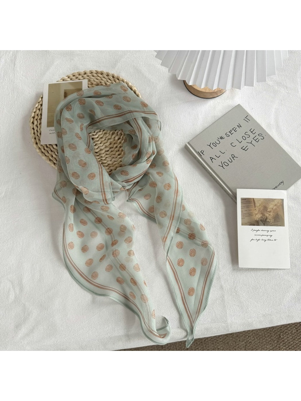 Scarvii - Polka Dot Long Neck Scarf
