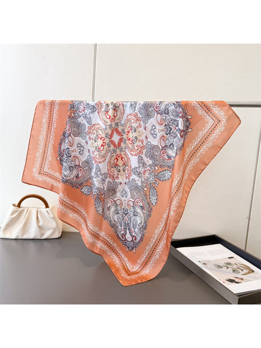 Scarvii - Paisley Border Medallion Square Scarf