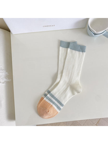 Rufia - Pastel Stripe Ribbed Crew Socks product image 8
