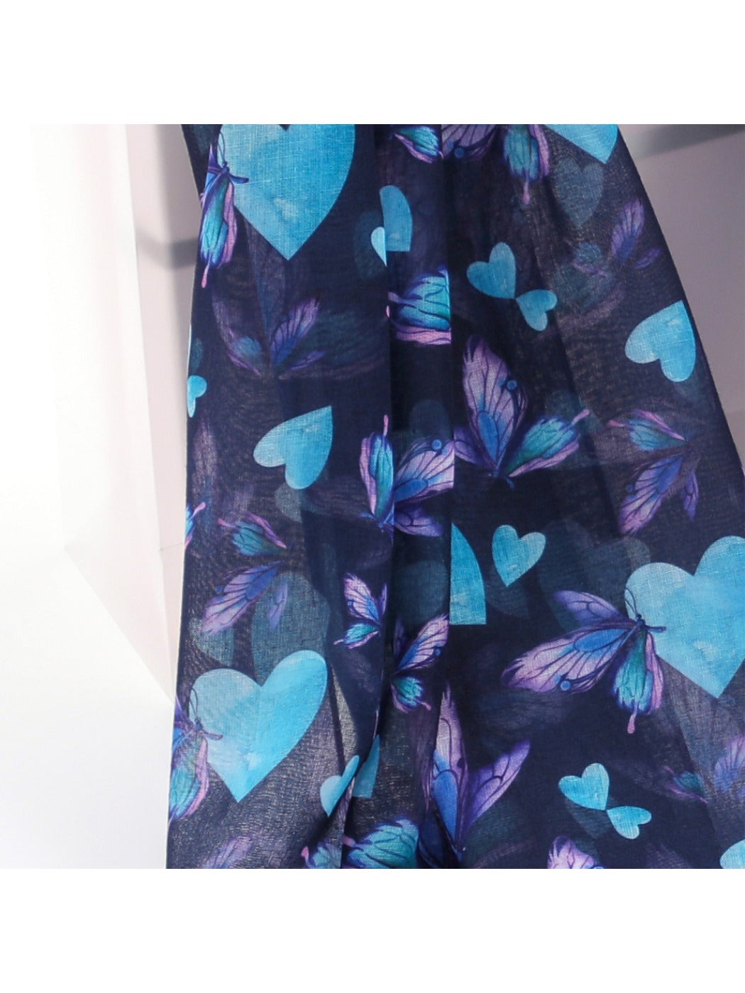 Scarvii - Blue Butterfly Print Scarf