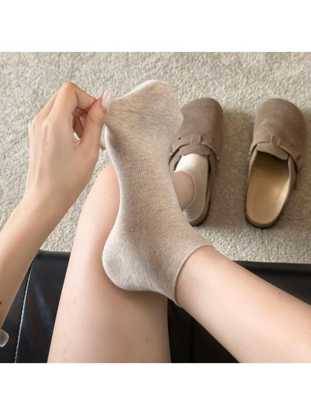 Rufia - Minimal Plain Daily Women's Ankle Socks