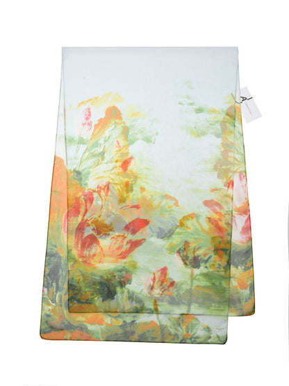 Scarvii - Spring Summer Watercolor Floral Scarf