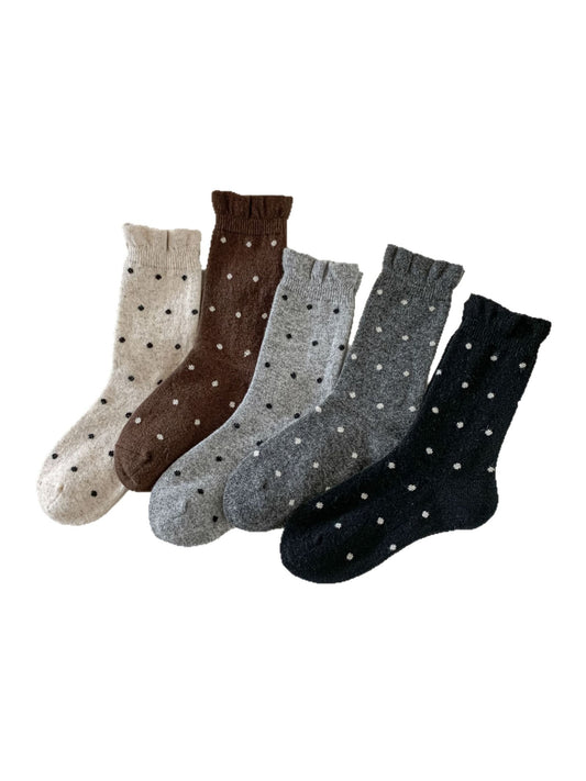 Rufia - Mini Dot Soft Knit Crew Socks