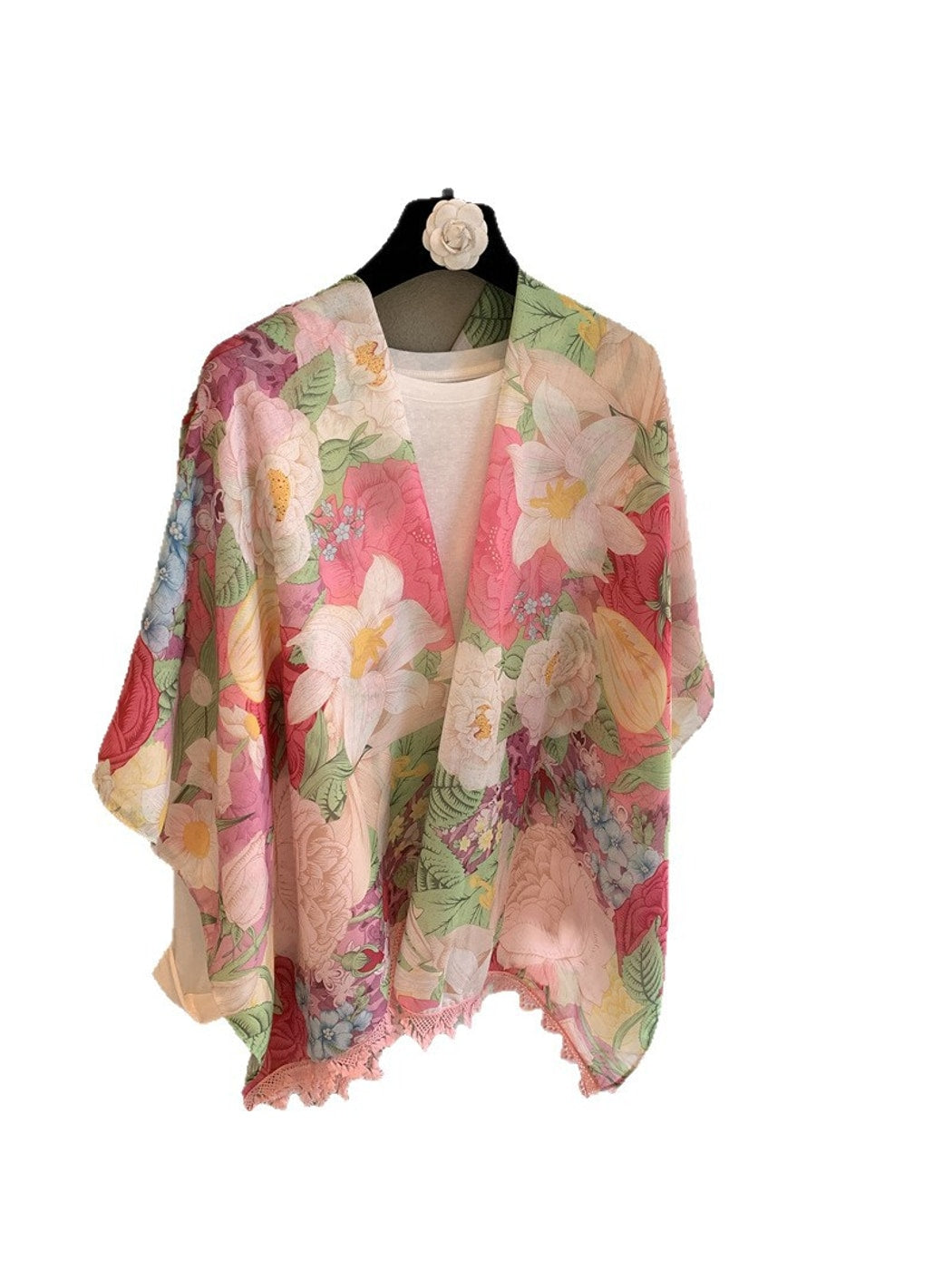 Scarvii - Elegant Floral Printed Wrap Scarf