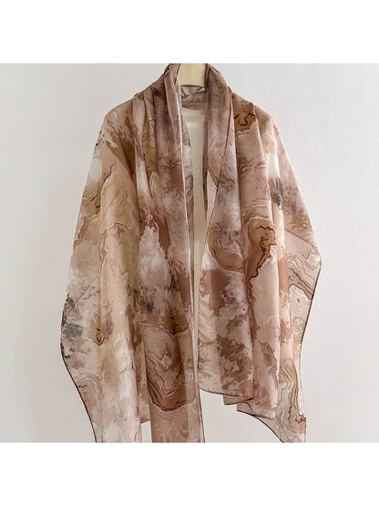 Scarvii - Modern Abstract Printed Summer Wrap Scarf