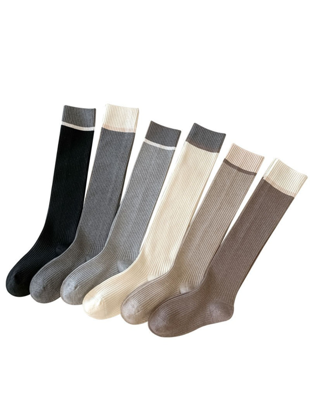 Rufia - Minimal Contrast Knee High Socks product image 1