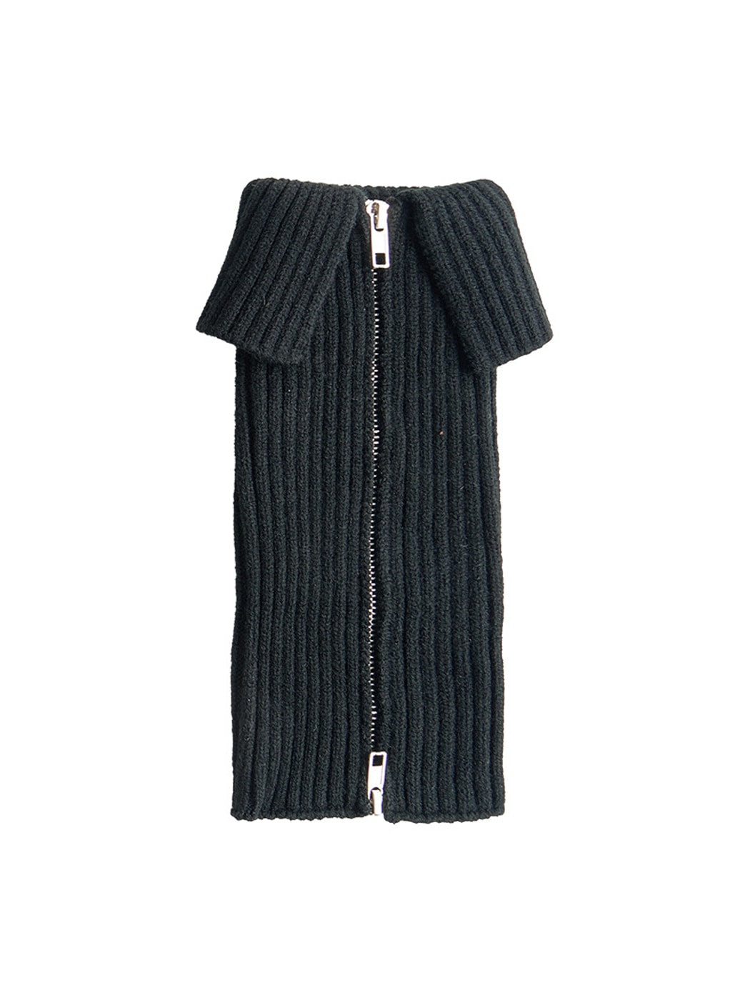 Cozyra - Two-Way Zipper Ribbed Knit Leg Warmers