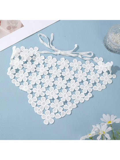 Scarvii Delicate Flower Lace Head Scarf