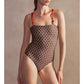 Secy - Polka Dot One-Piece Swimsuit Set