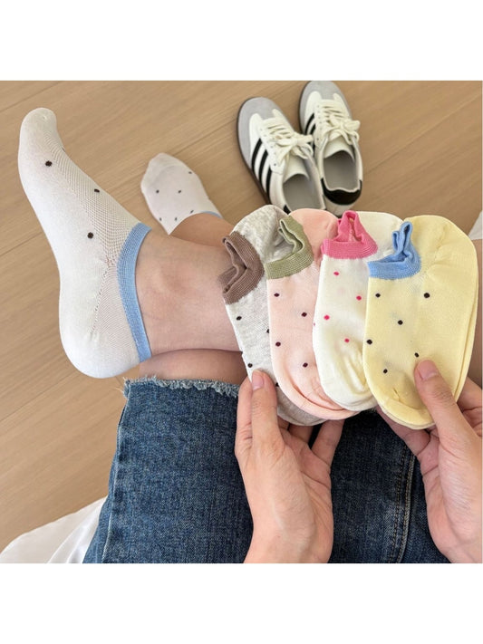 Rufia - Playful Dot Pattern Low Ankle Socks