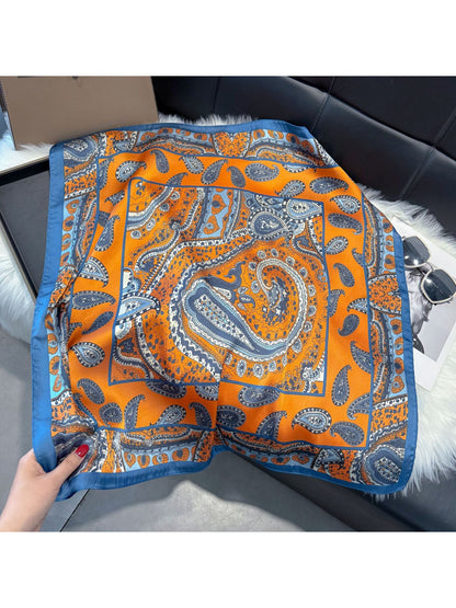 Scarvii - Bandana Paisley Print Square Scarf