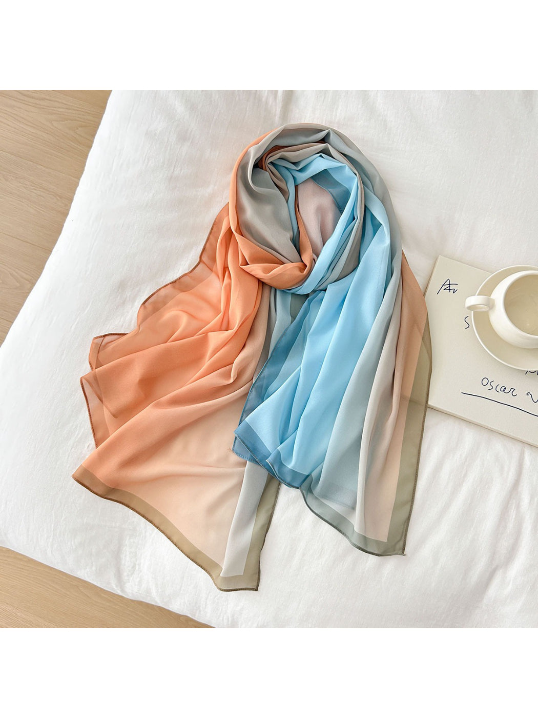 Scarvii - Soft Gradient Flow Chiffon Scarf