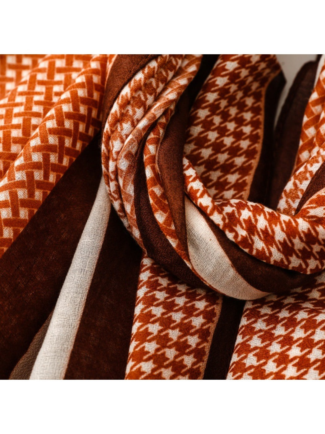 Scarvii - Long Travel Scarf with Geometric Pattern