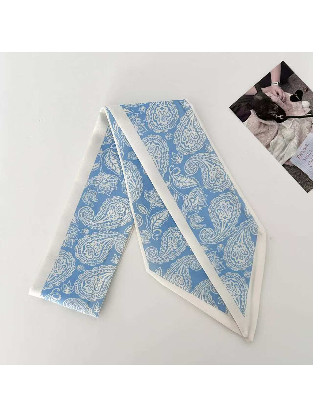 Scarvii Modern Paisley Skinny Scarf