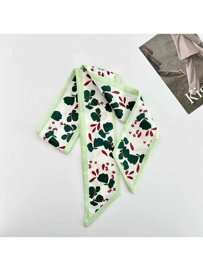 Scarvii Fresh Cherry Print Skinny Scarf