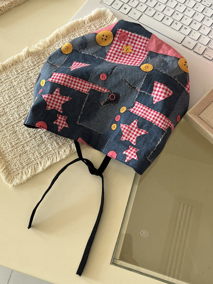 Haila Patchwork Print Bonnet Hat product image