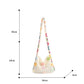 Cosbai - Floral Crochet Shoulder Bag - Summer Chic