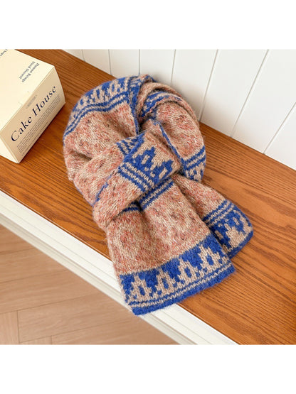 Scarvii – Vintage Fair Isle Knit Scarf