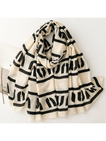 Scarvii - Graphic Stripe Pattern Everyday Scarf