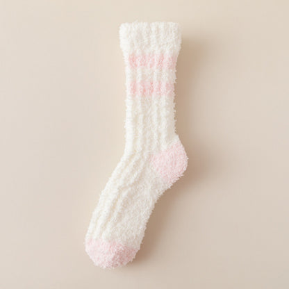 Rufia - Colorful Lace Pattern Towel Socks