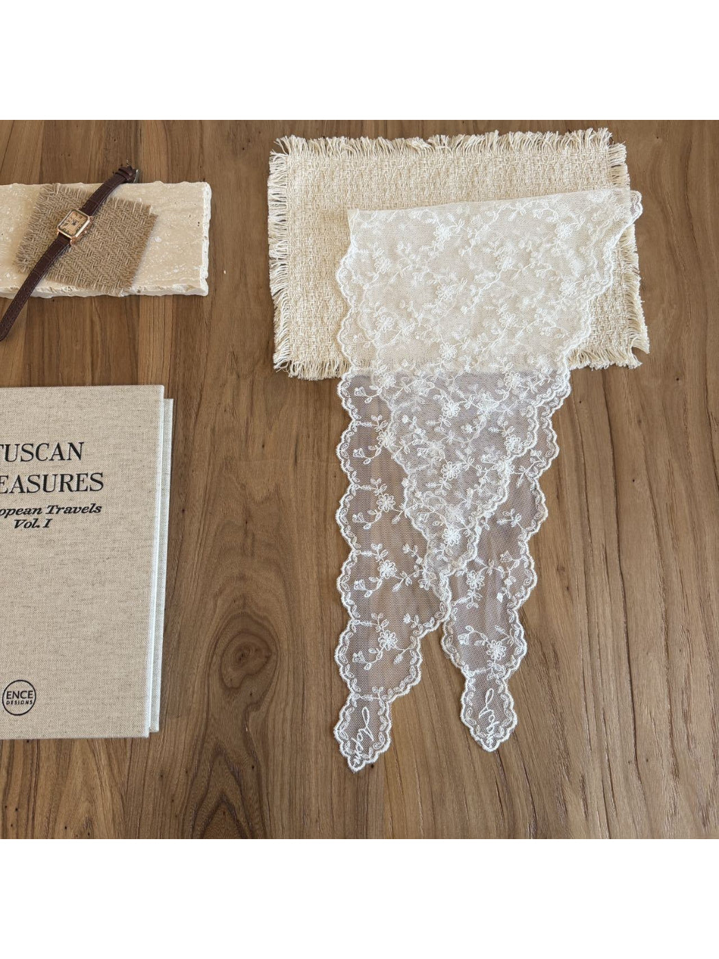 Scarvii Floral Lace Triangle Scarf product image