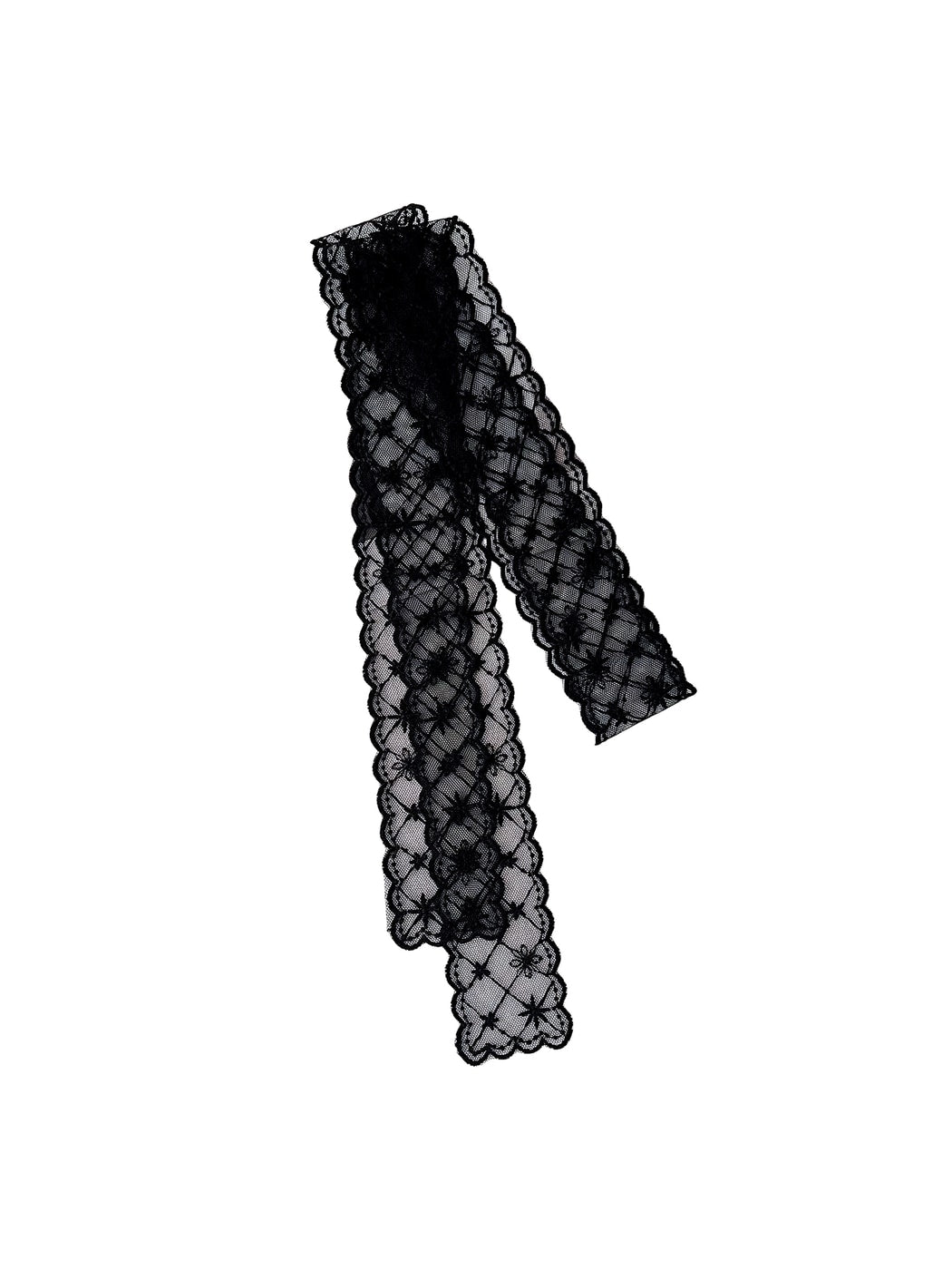 Scarvii - Long Narrow Lace Decorative Scarf