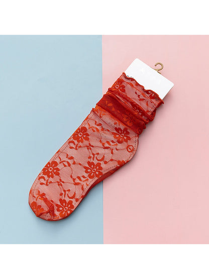 Rufia - Lightweight Lace Sheer Crew Socks product image 4