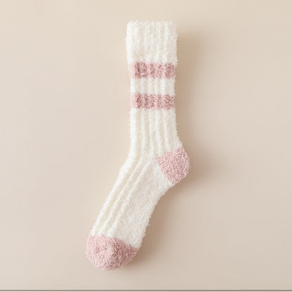 Rufia - Colorful Lace Pattern Towel Socks