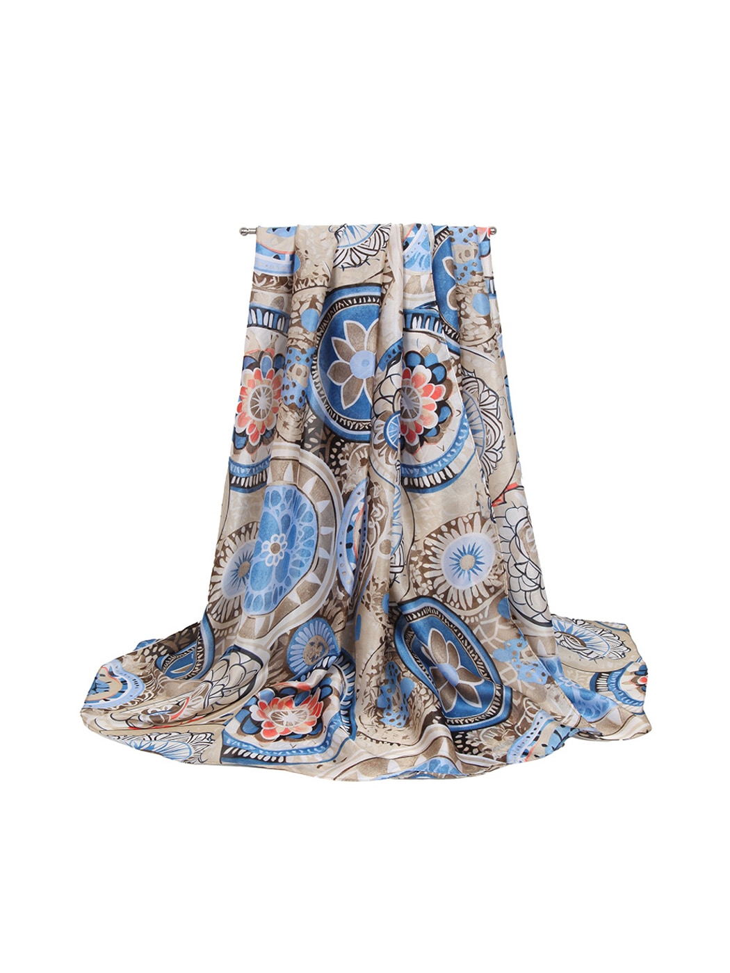 Scarvii - Mandala Print Long Fashion Scarf
