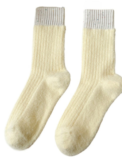Rufia - Cozy Fleece Winter Quarter-Calf Socks – Warm & Soft
