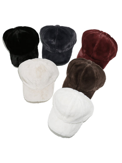 Haila Fuzzy Plush Baseball Cap
