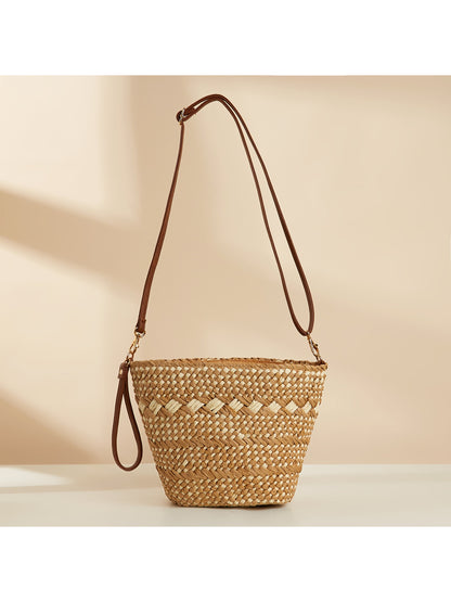 Cosbai - Summer Straw Shoulder Bag - image 3