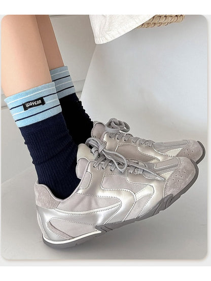 Rufia - Striped Cuff Crew Socks