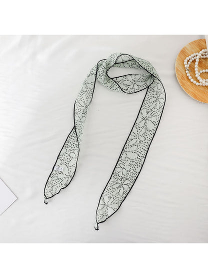 Scarvii - Fresh Floral Long Narrow Scarf