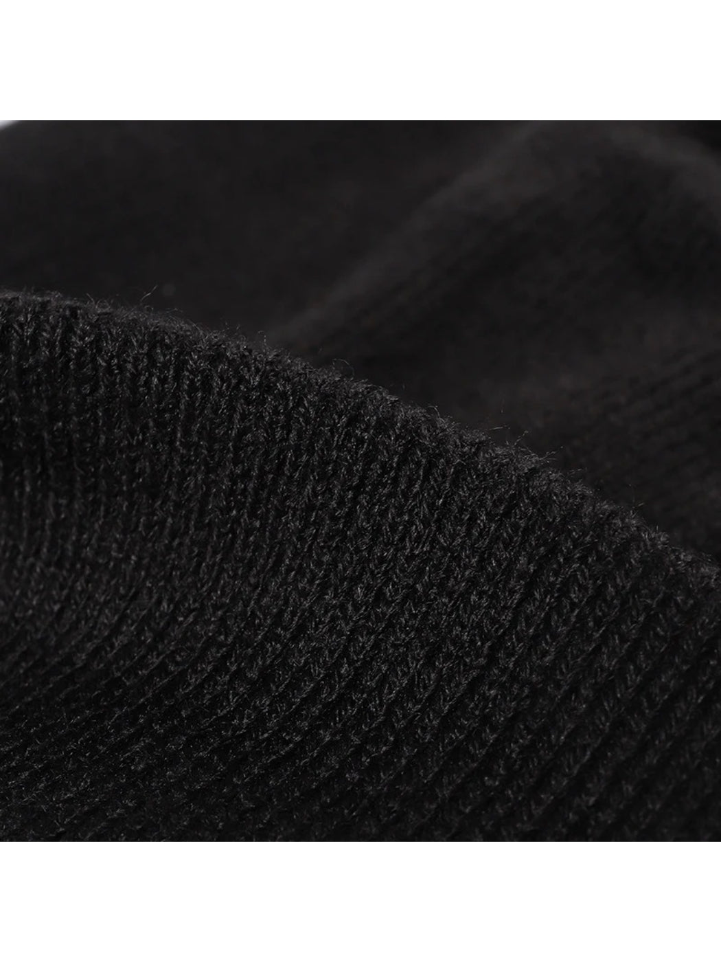 Haila - Plush Lined Pom Cuffed Knit Beanie