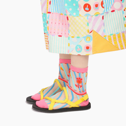 Rufia - Pastel Cartoon Socks - Breathable & Soft