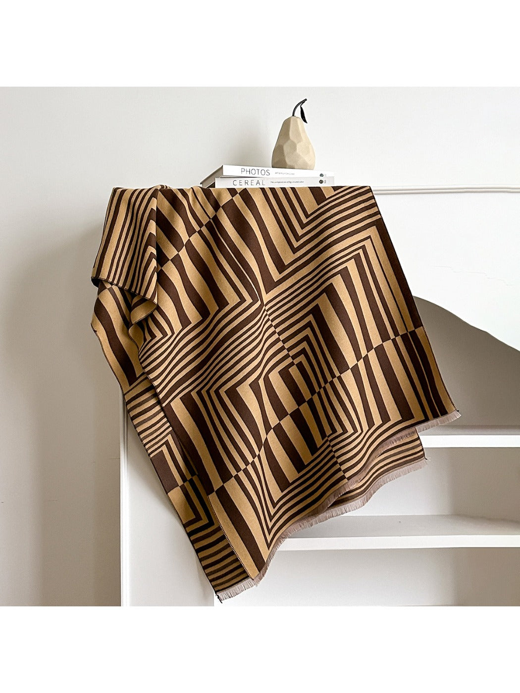 Scarvii – Striped Geometric Winter Scarf & Shawl