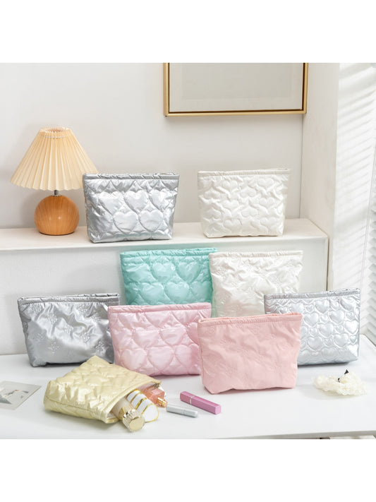 Cosbai - Minimalist Pattern Cosmetic Organizer Bag