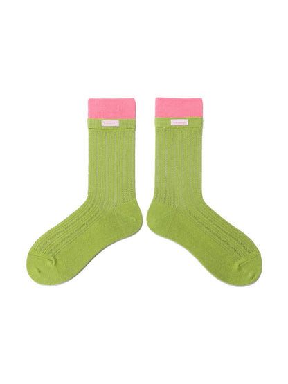 Rufia - Dopamine Summer Mesh Colorblock Ankle Socks