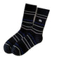 Rufia - Stripe Mid-Calf Capsule Sock with Puppy Patterns