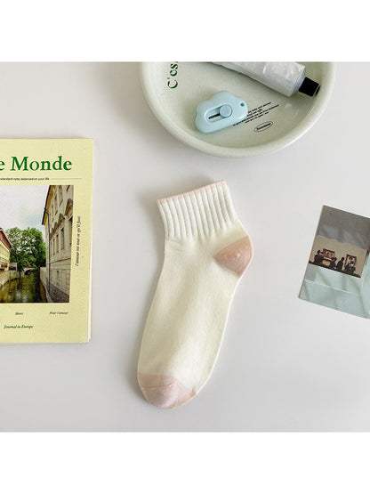 Rufia - Minimal Color Block Ankle Socks