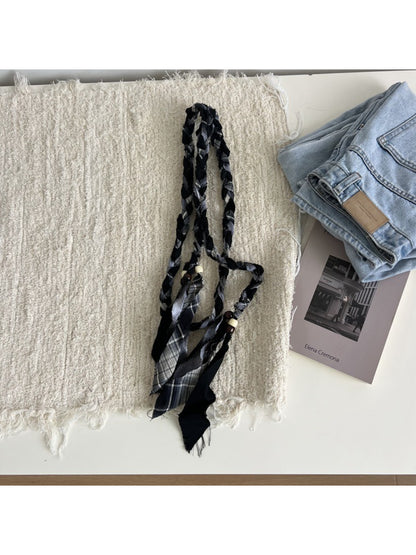 Beco - Braided Fabric Belt with Tassel Ends