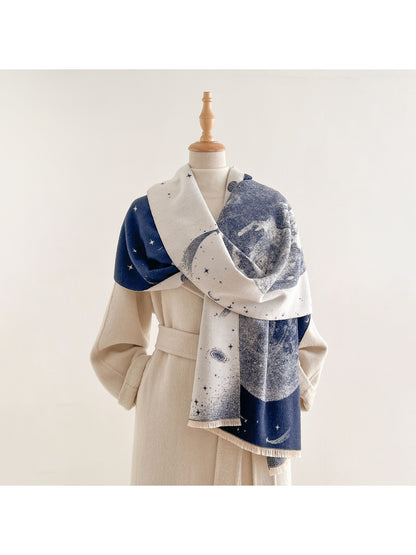 Scarvii - Fringed Celestial Scarf