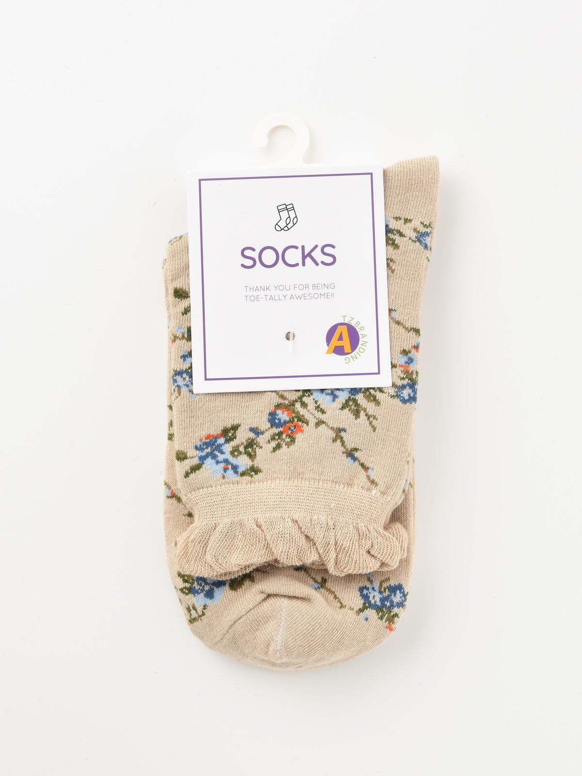 Rufia - Vintage Floral Lace Pattern Socks