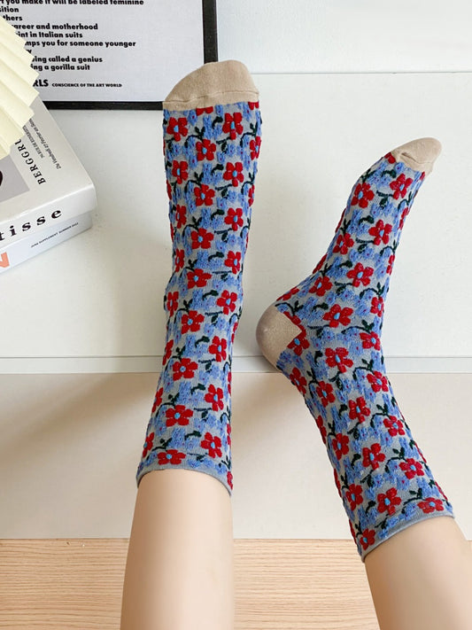 Rufia Bloom Texture Knit Crew Socks first product image