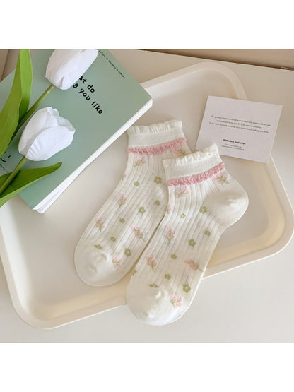 Rufia - Soft Floral Lace Ankle Socks product image 5