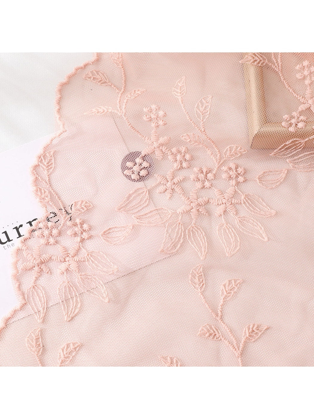 Scarvii - Floral Embroidered Decorative Long Scarf
